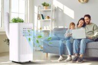 10000 BTU Portable Air Conditioner, 3-In-1 Standing AC Unit With Remote Control and Window Kit, Quiet Room Air Conditioner With Dehumidifier, for Home Office Dorms, Up to 560 Sq. Ft. White