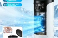 3 In 1 Household Fan Air Conditioner Portable 6-gear Air Cooler LED Night Light Humidifier Air Adjustment Fan Office Home Fan