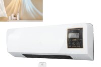 Small Conditioner Heater Portable Wall Mounted Conditioning Hot Fan for Bathroom Bedroom EU Plug 220V