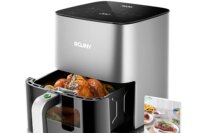 ROUNY Air Fryer 5L, Electric Hot Fryer Oven Oilless Cooker with Touch Control & Nonstick Basket & Visible Window, Family Size