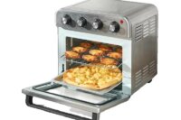 SucceBuy 18L 1700W Air Fryer Toaster Oven Stainless Steel Toaster Ovens Countertop Combo with Grill Home and Commercial Use
