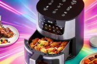 LED Smart Air Fryer Electric Visual Window Oil-Free Air Fryer Automatic Household Kitchen 360°Baking Convection Oven Air Fryers