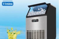 PBOBP Ice Maker Machine Countertop, 110 Lbs In 24 Hours, 35 Cubes Ready In 6 Mins, Electric Ice Maker And Compact Potable