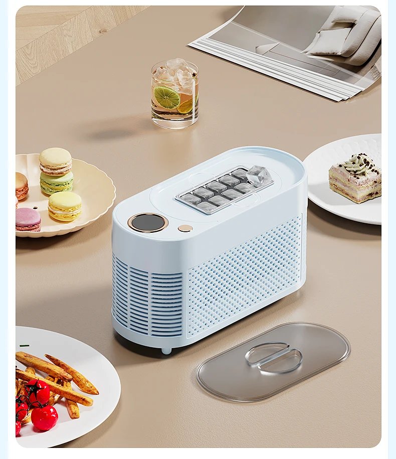 Yanace Portable Ice Maker Countertop Electric Ice Cube Machine for Home Kitchen Bar Party Easy Clean Perfect for Cocktails Drink