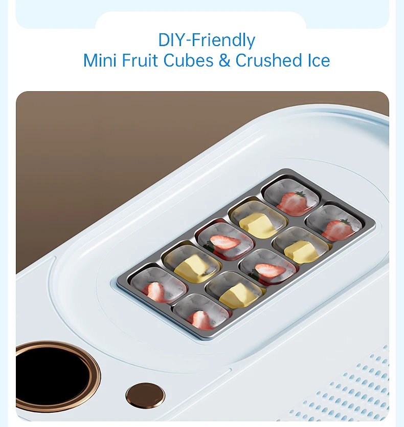 Yanace Portable Ice Maker Countertop Electric Ice Cube Machine for Home Kitchen Bar Party Easy Clean Perfect for Cocktails Drink