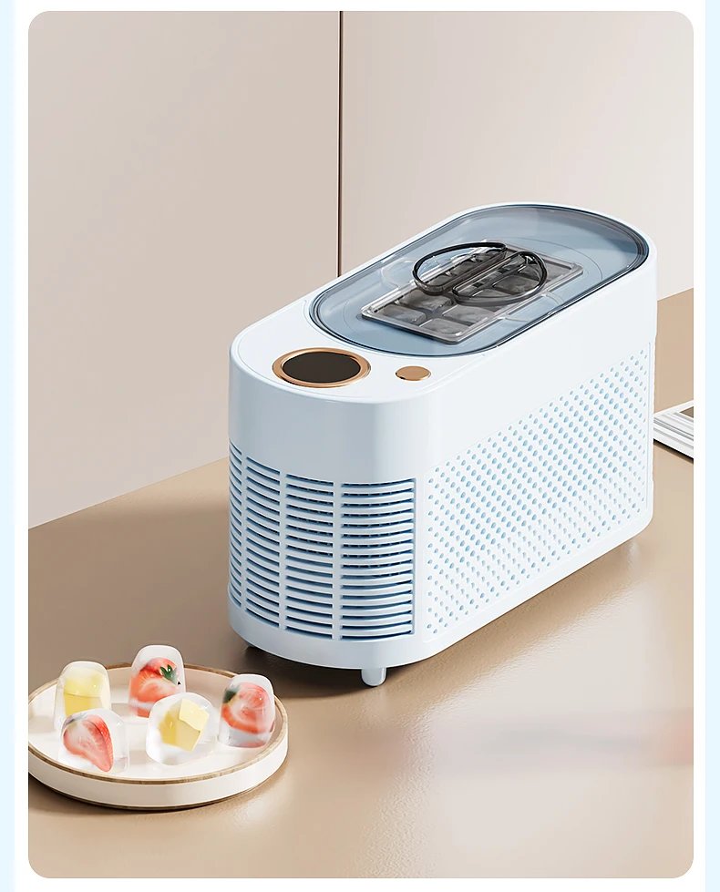 Yanace Portable Ice Maker Countertop Electric Ice Cube Machine for Home Kitchen Bar Party Easy Clean Perfect for Cocktails Drink