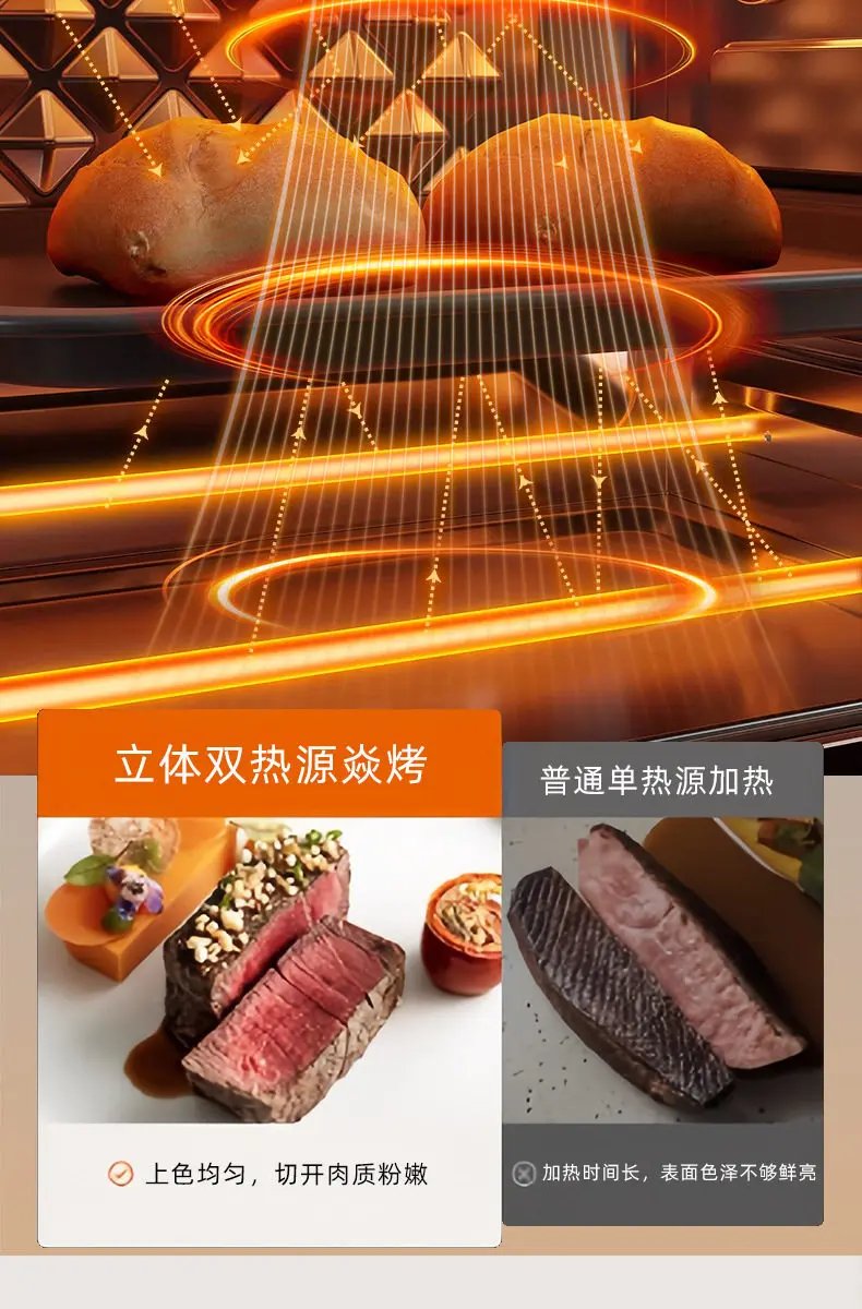 110v Air Fryer Oven Microwave Oven Three-in-One Multifunction