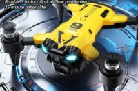 New B9 Pro RC Drone 4K 1080P Wide Angle Dual HD Camera Foldable Quadcopter WiFi FPV Altitude Hold， Long Endurance Drone - Equipped With Optical Flow Positioning And Dual High-definition Cameras, It Is The Perfect Gift For Adults And Aviation Photography E