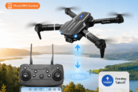 ZNLYRION S101 Foldable RC Drone 4K HD Dual Camera WIFI FPV APP Waypoint Flight Altitude Hold 6-Axis Gyro Quadcopter for Beginners