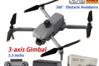 GLOBAL GD98 MAX Professional Drone GPS 6KM FPV 3-axis Gimbal 4K Dual Camera Obstacle Avoidance 5.5" Screen Control Quadcopter