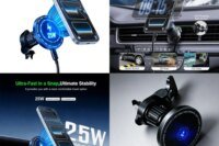 25W Fast Magnetic Wireless Charger Car Vent Mount 360 Rotation Phone Holder for iPhone 17 Samsung Galaxy S26 Ultra Android