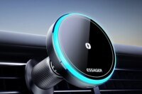Essager Magnetic Car Phone Holder 15W Wireless Charger Stand For iPhone 17 16 15 14 Max Car Mount Charger for Magsafe LED Light