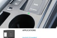 15W Car Wireless Charger Center Console Fast Phone Charging Panel For Audi Q3 2019-2023 LHD