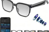 Ai Smart Glasses With 8Mp Camera, 1080P Anti‑Shake Video Recording, Real‑Time Translation, Ai Voice Assistant & Object Recognition, Photochromic Bluetooth Sunglasses For Men And Women