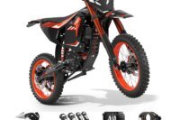 QRONGE X1 Spark Electric Dirt Bike, 4500W Peak Mid-Drive Motor Off Road E-Bike, 60V 28.8Ah Battery, 3 Speed Modes, 60 Mile Range, Full Suspension Electric Motorcycle for Mountain Off-Road Adults & Teens 13+, 1-Year Warranty