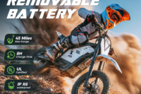 VIPCOO H2 Electric Bike 3500W 48V 23AH Electric Motorcycle, 12/14 Inch Fat Tire Electric Dirt Bike for Adults and Teens, High Power Off Road E-Bike with Long Range Lithium Battery for Trail Riding, Outdoor Adventure and Daily Travel