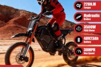 ESKUTE Nova Mini Electric Dirt Bike for Teens Adults, Mid-Drive Motor , Electric Motorcycle 48V23Ah Battery, 53-Mile Range, 38-46mph, Hydraulic Nitrogen Dual Shock Absorbers, UL2272 Certificated