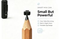 Mini Body Camera 4K HD Video Recorder, 360° Rotatable Lens, Night Vision Motion Detection, Clip-on Portable Wearable Camera, Loop Recording Audio Video Recorder for Meeting Interview Outdoor Travel Security Recording