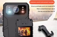 4K HD Mini Police Body Camera with 24H Recording 4800mAh Battery Compact Wearable Recorder for Outdoor Sports Law Enforcement