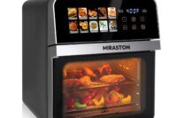 10QT Air Fryer Toaster Oven Combo with 10 Presets, Family Size Compact Oven for Roasting Whole Chicken/Double Cooking Easy Clean