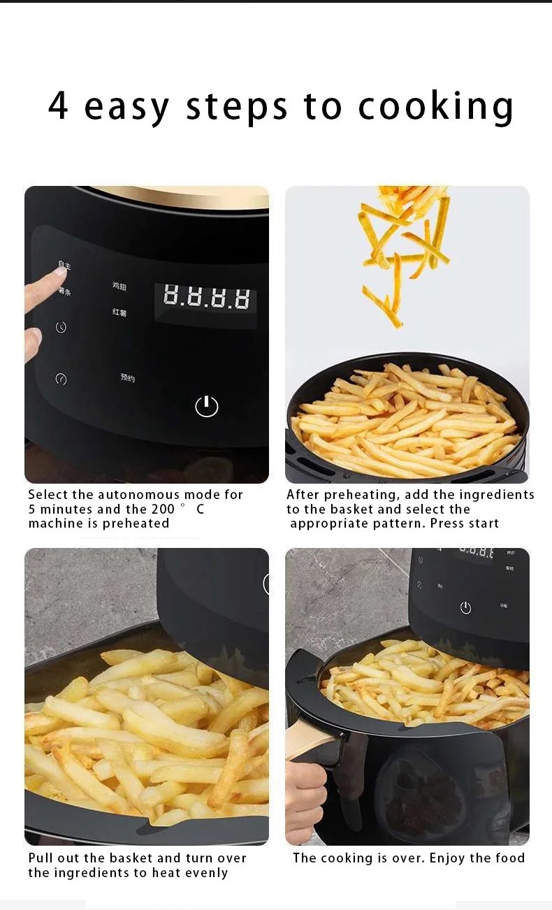 2025 2 in 1 7 10Liter 110V Oven 18L 220V 110V 23L 25L 4In1 6Qt Touch Screen 7.7L 5.0 Air Fryer
