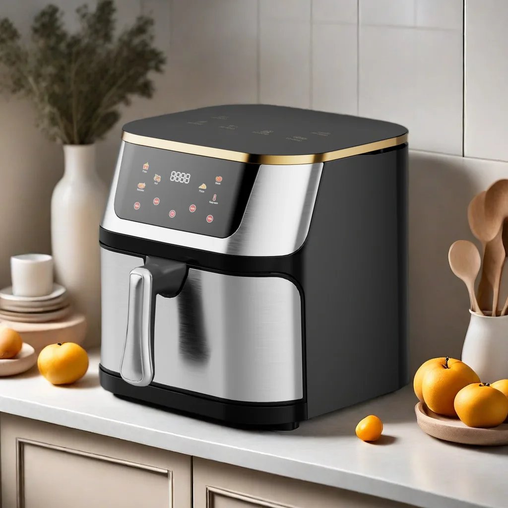 Household and Commercial Stainless Steel Visual Air Frier Fryer Manufacturer 8L 10L 12L 15L Multifuncional Air Fryer Oven