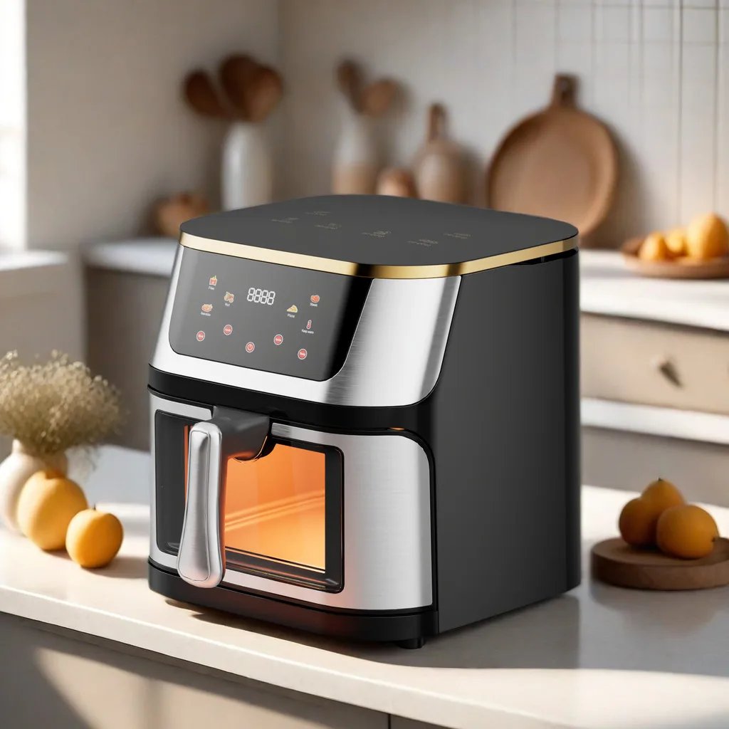 Household and Commercial Stainless Steel Visual Air Frier Fryer Manufacturer 8L 10L 12L 15L Multifuncional Air Fryer Oven