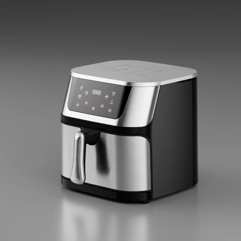 Household and Commercial Stainless Steel Visual Air Frier Fryer Manufacturer 8L 10L 12L 15L Multifuncional Air Fryer Oven
