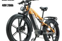 Electric Mountain Bike RANDRIDE YX80-2 1000W*2 Dual Motor 48V 20AH Battery 26" Tire 7 Speed Hydraulic Disc Brake Adult City Bicycle