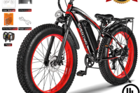 Electric Bike for Adults Teens, 1500W Motor, 34 Mph & 60 Miles, 26" Fat Tire All-Terrain Electric Mountain Bike with 48V 15AH Removable Battery, Dual Brake Off-Road Ebike