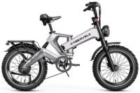 Cybervelo 3000W/2000W Peak Folding Fat Tire Electric Bike for Adults 48V 40Ah Removable Waterproof Battery 30+MPH 150 Miles All Terrain Off Road Commute E-Bicycle EK6 Max and EK6 2.0