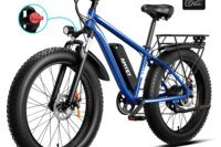 AMYET Electric Bike EB26 Blue Adults Electric Bicycle 28mph Peak 1500W 720WH Ebike 26" Fat Tire Mountain Bike Electric Dirt Bike
