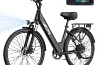 URLIFE E26 Electric Bike for Adults 750W Motor 48V 10.4Ah Removable Battery 7 Speed 80KM Long Range 20MPH E-bike Commuter