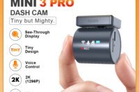 KAWA Dash Cam MINI 3 Pro Tiny 2K See-Through Display Voice Control 24/7 Parking Monitoring Night Vision Supercapacitor Car DVR
