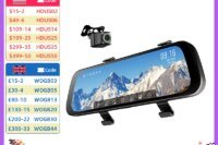 70mai Rearview Dash Cam S500 9.35'' Touch Screen 70mai S500 Car DVR 3K Super Capacitor Dual-Channel HDR Voice Control 24H Park