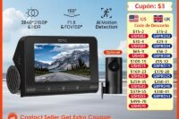 70mai 4K Dash Cam A810 Starvis 2 IMX678 HDR Car DVR 150° FOV ADAS GPS AI Motion Detection Camera Recorder Parking Surveillance