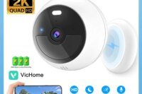 ANSVICAM 2K Magnetic Wireless Outdoor Security Camera Wifi HD 5MP Battery Powered Indoor Cameras AI Motion Detection Pet Dog Cam