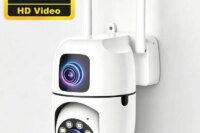 Home Camera HD 8MP Baby WIFI Camera Dual Lens Indoor Mobile Tracking Night Vision Camera PTZ Two-way Intercom Pet Cameras V38pro