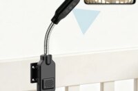 Flexible Gooseneck Baby Pet Monitor Camera, Home WiFi Security Cam with Zero‑Installation, Two‑Way Audio, Motion Detection