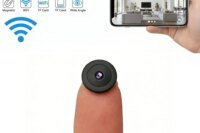 Ultra HD mini Camera, Wireless Home Monitor, Plug-Free WiFi mini Cam for Remote Phone Viewing in Cars and for Pets, Portable 360° Panoramic Security Camera with Motion Detection and Night Vision for Indoor and Outdoor Use at Homes and Offices