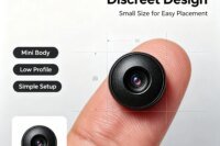 V14  Compact Mini Wireless Security Camera, Portable Indoor Surveillance Cam with Real‑Time Remote Access, Human Motion Alert, Night Vision Function, Wide View Angle and Loop Video Recording for Home, Office, Baby & Pet Monitoring