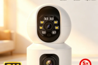 Hiseeu 2K 4MP PTZ IP Camera WIFI Wireless Smart Home Security Surveillance Camera Two-way Audio Indoor Baby Pet Monitor Camera