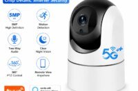 Tuya 6MP Baby Monitor Camera 5G WiFi Indoor Security Cam with Auto Tracking, IR Night Vision & 6X Zoom, Smart Home Surveillance