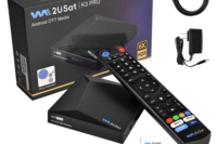 We2USat K3 PRO Smart Android TV Box 6K HDR Build in WiFi-6 2.4GHz/5GHz BT 5.0 4GB+32GB Streaming Media Player PK Vseebox V5 PRO