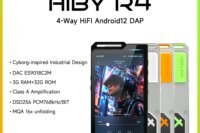 HiBy R4 ES9018Q2M*4 Android12 HiFi Music Player MP3 Audio Bluetooth WiFi DSD256 MQA 16x USB DAC Headphone AMP 11hr 4.7'' OPA1652