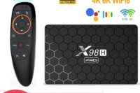 Android 12 X98H PRO Smart TV BOX  Media Player BT 4K 6K 4G 32G 64G 1000M 2.4&5G Wifi6 BT 3D Google Voice Set Top Box Tvbox