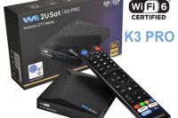 We2USat K3 PRO+-Streaming Smart TV Box Media Player Build in WiFi+Voice Remote Control Comparison with Vseebox V5 PRO Free Ch