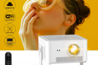 Magcubic Android 14 WiFi6 Beam Mini Projector HY450MAX Portable Outdoor Projector 1100ANSI 1080P Auto Focus 8K Support