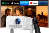 Magcubic Portable Outdoor Projector 1100ANSI 1080P Auto Focus 8K Support Android 14 WiFi6 Beam Mini  HY450MAX Projector