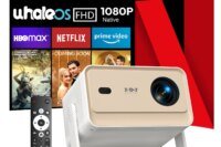 XGODY N6 Pro 700 ANSI Lumens Smart Projector, Netflix Licensed, Native 1080P with HDR10, Auto Keystone & Obstacle Avoidance, Wi-Fi 6 & Bluetooth 5.4, 40-120 Inch Portable LED Home Theater Movie Projector for Home Parties & Camping